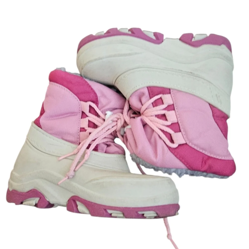 After Sky Pink Winter Boots